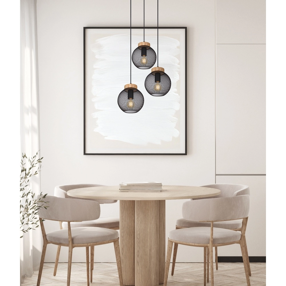 Lampe pendante noire Pablo Maillage Globo 9007371417551