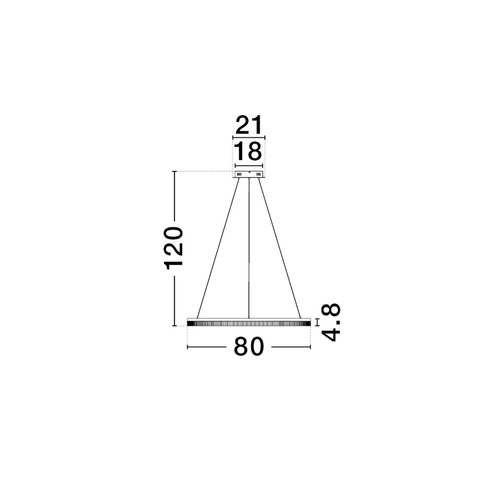 Suspension dorée Luana 1 lumière Lyora 5212017479693