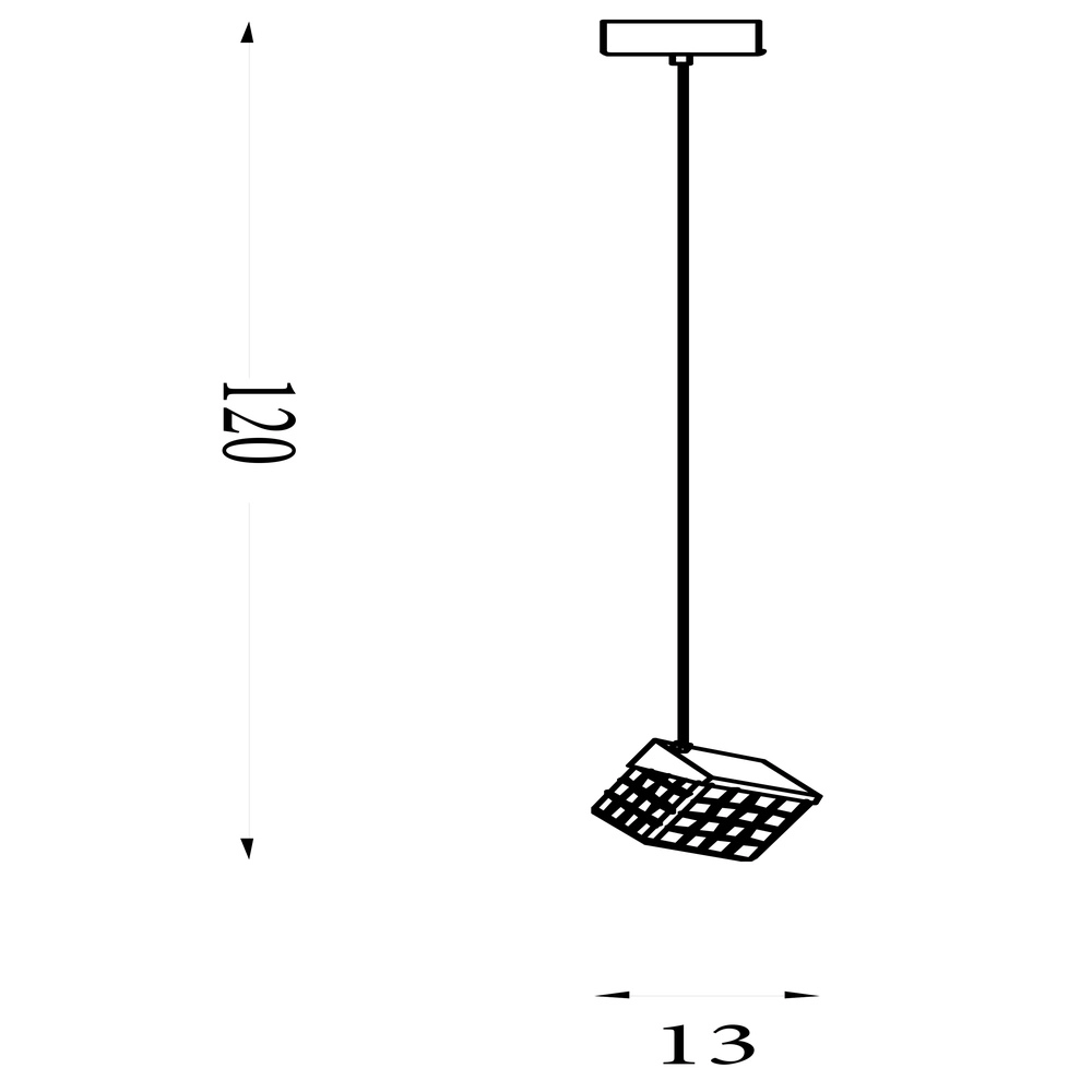 Suspension design Cuboid 1 or clair Searchlight 5053423302157