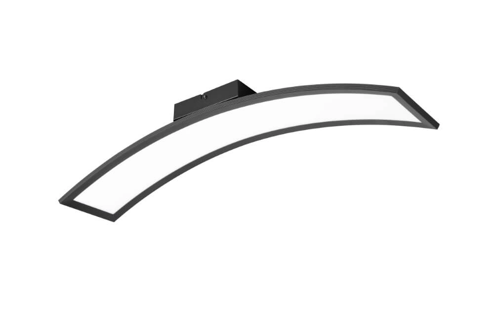 Plafonnier courbé Sigma noir Trio 4017807614916