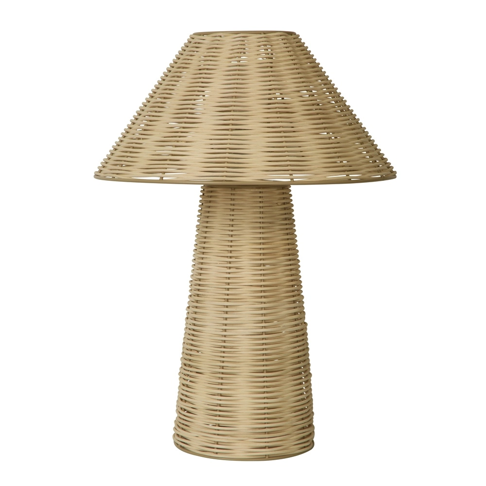 Lampe de table en rotin Tulum Marron