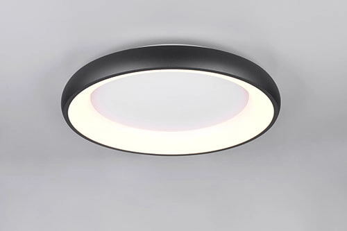 Plafonnier LED Cardona noir - Ø 60cm