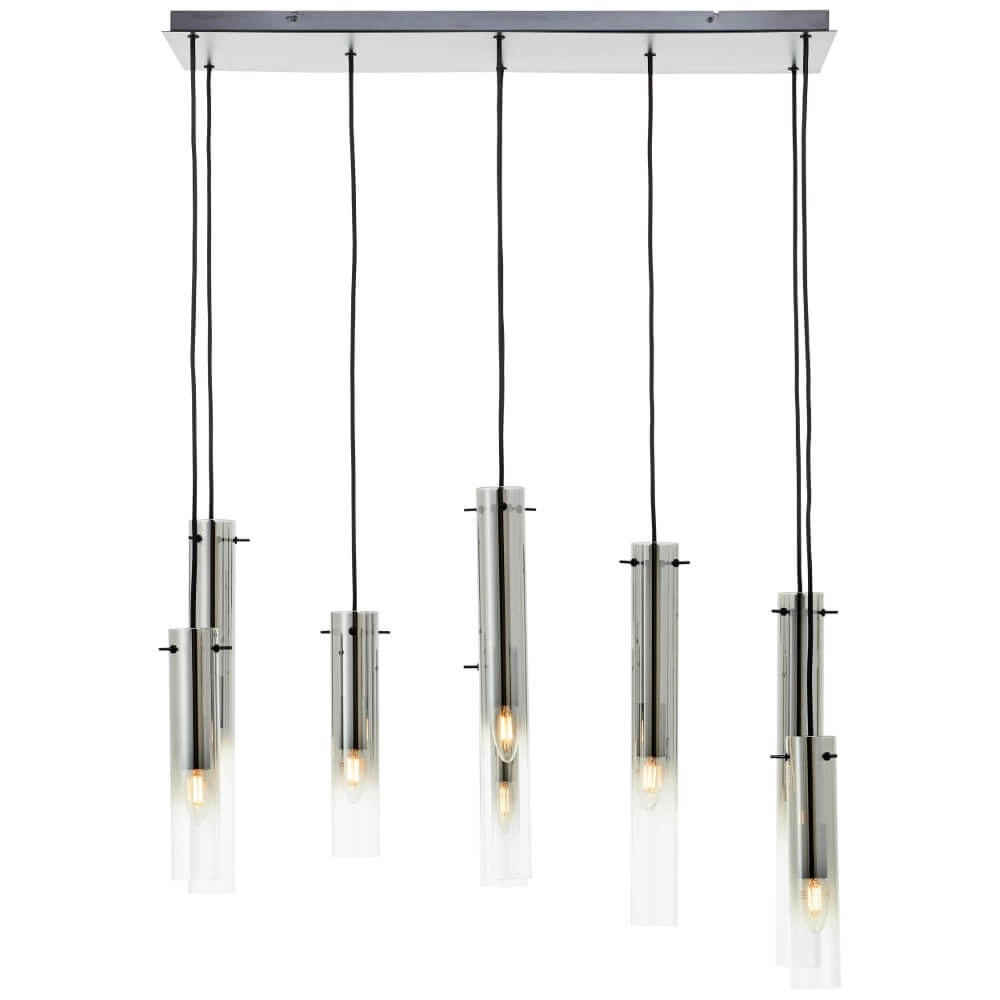 Lampe suspendue 8 lumières Glasini