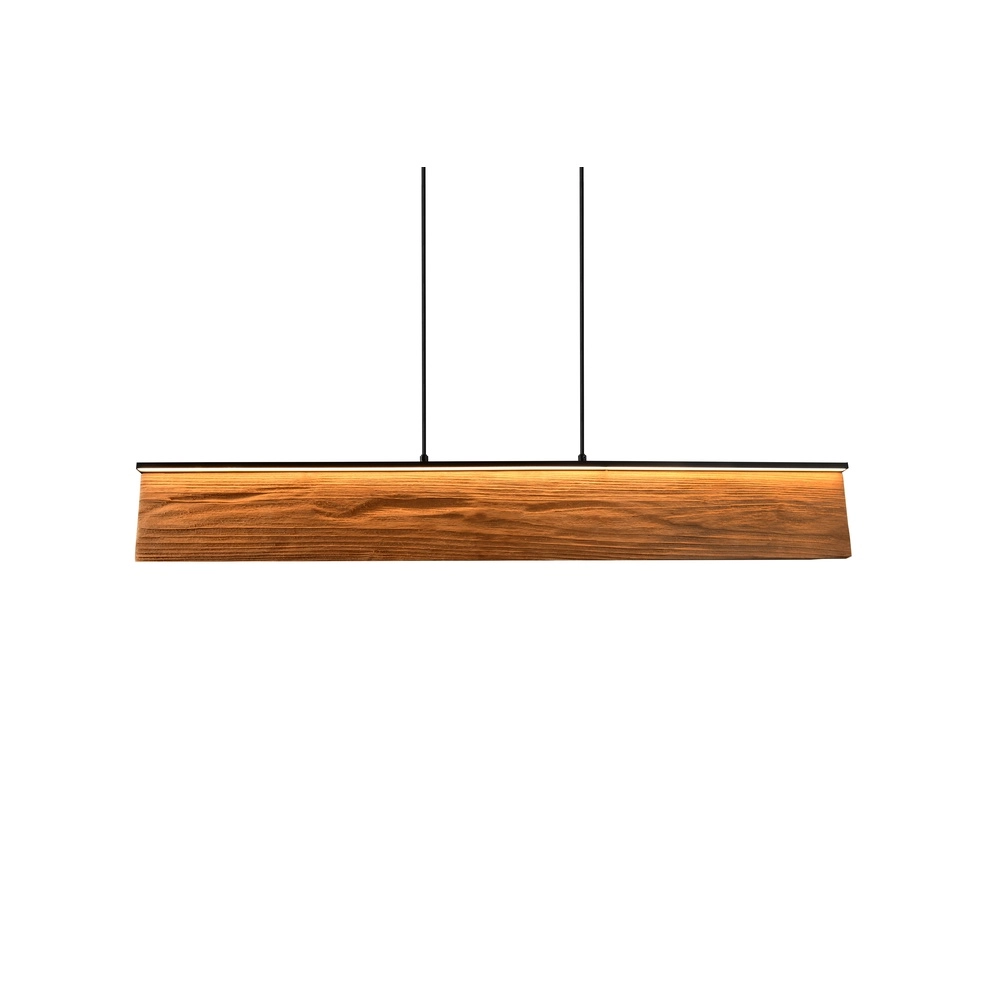 Suspension design Kalea noir avec bois Trio 4017807661422