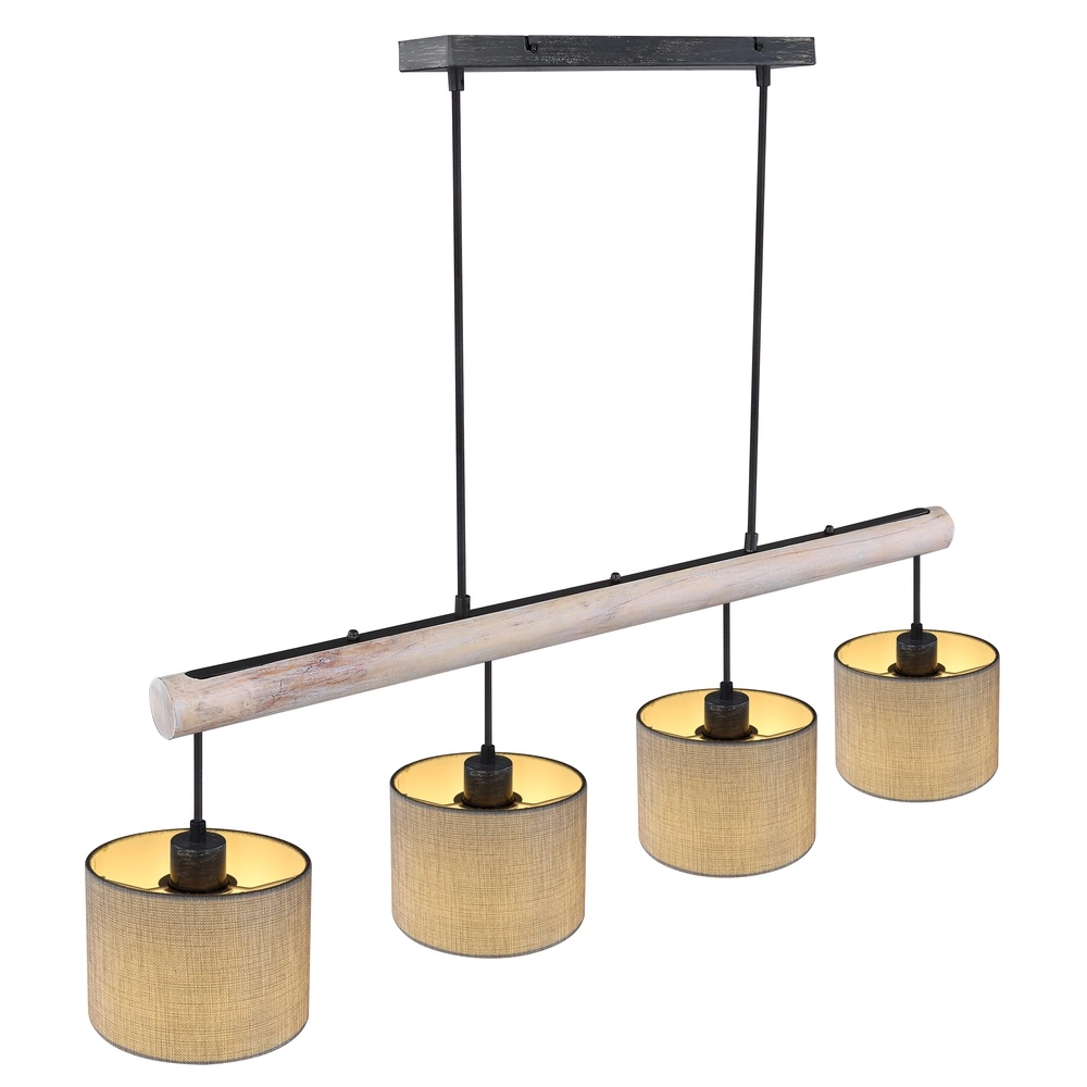 Lampe pendante de campagne Roger 4 lumières Globo 9007371409358