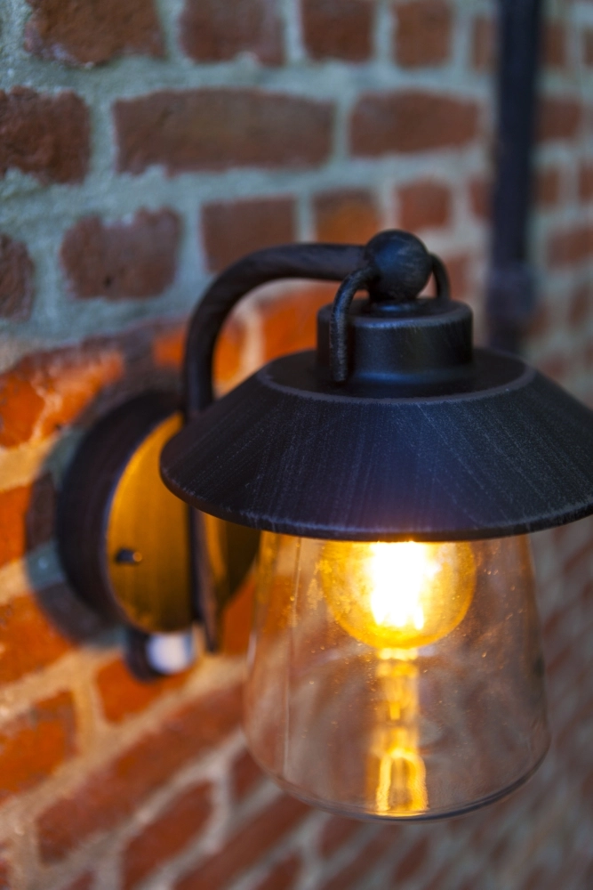 Lampe murale classique Cate PIR avec capteur Lutec 6939412017051