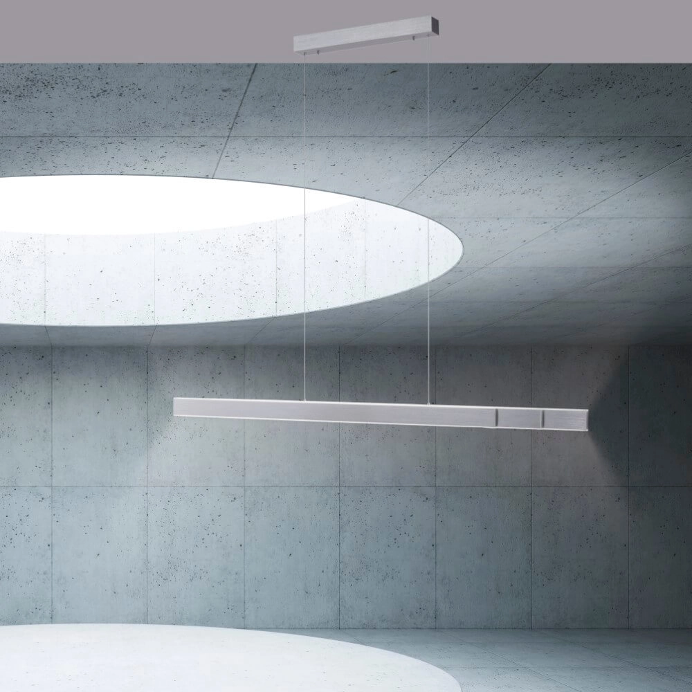 Lampe suspendue élégante Pure Lume aluminium Paul Neuhaus 4012248352212