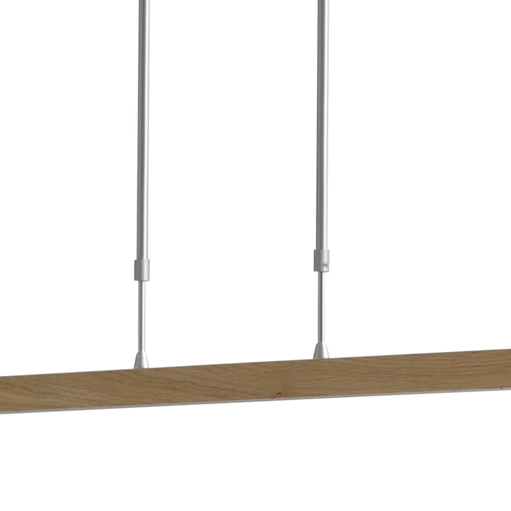 Lampe suspendue Oak nickel avec bois 134cm Masterlight 8718121183541