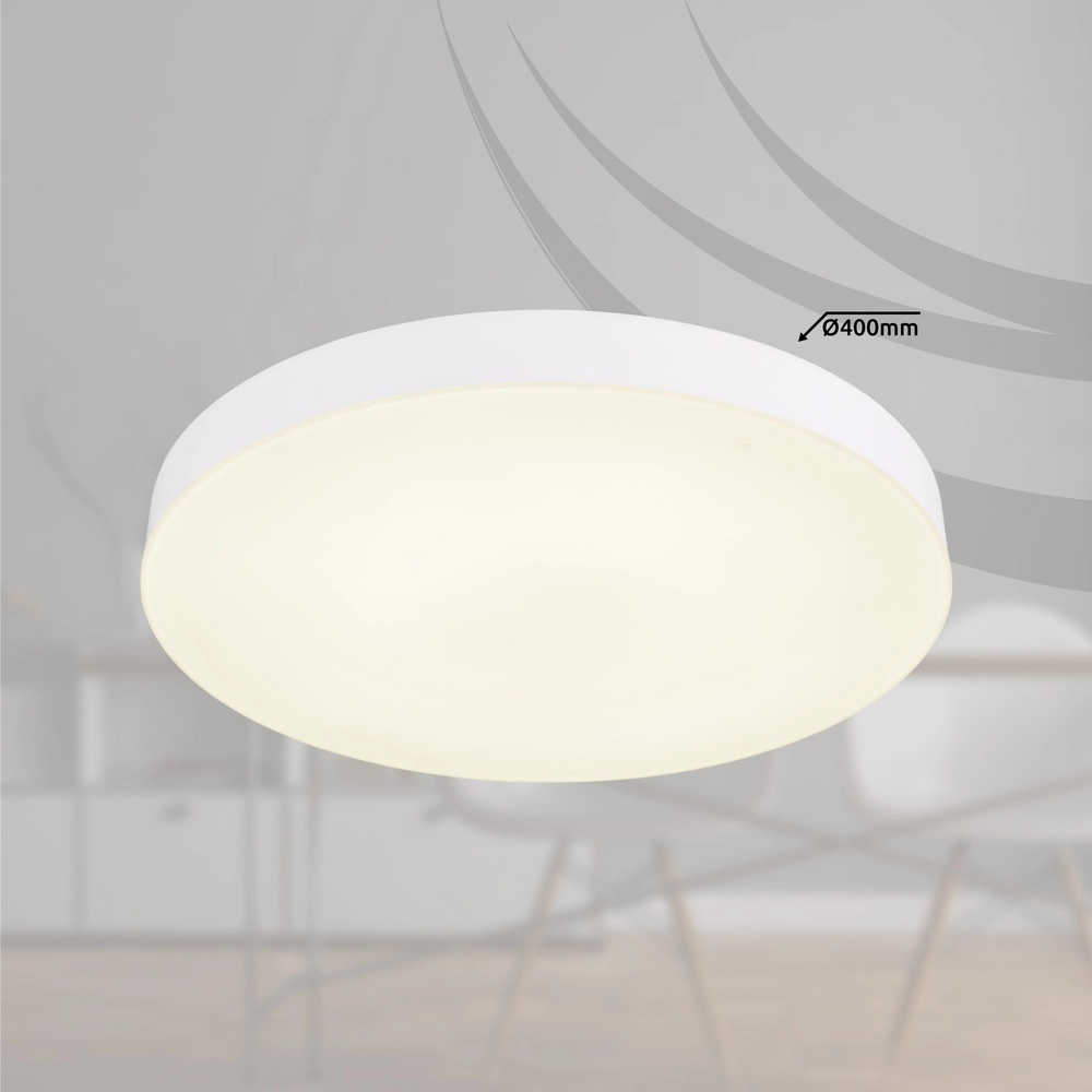 Éclairage de plafond Matthew design blanc Ø 40 cm Globo 9007371447213
