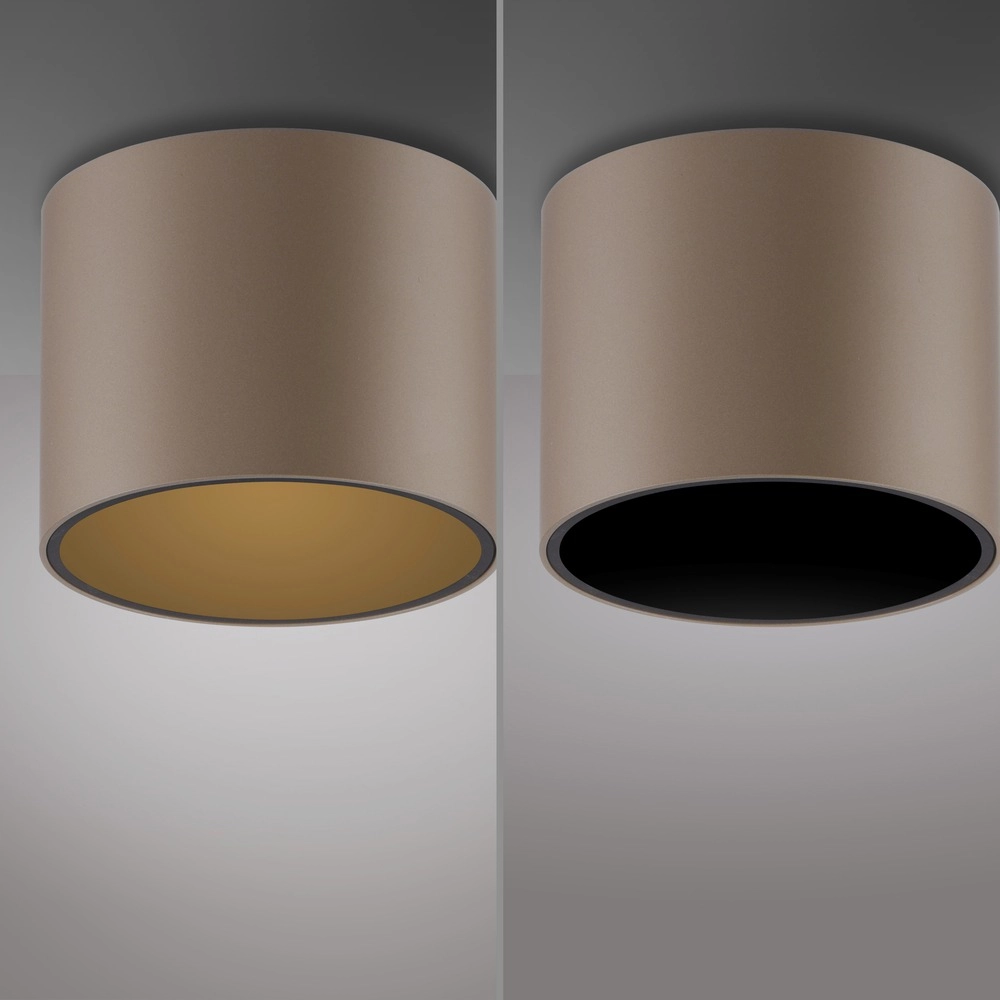 Emplacement monté en surface au plafond Pure Point Ø 11cm - bronce Paul Neuhaus 4012248395653