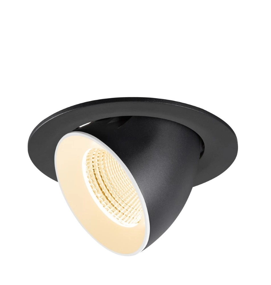Spot encastré Numinos Gimble L noir/blanc 2700K - 55 deg