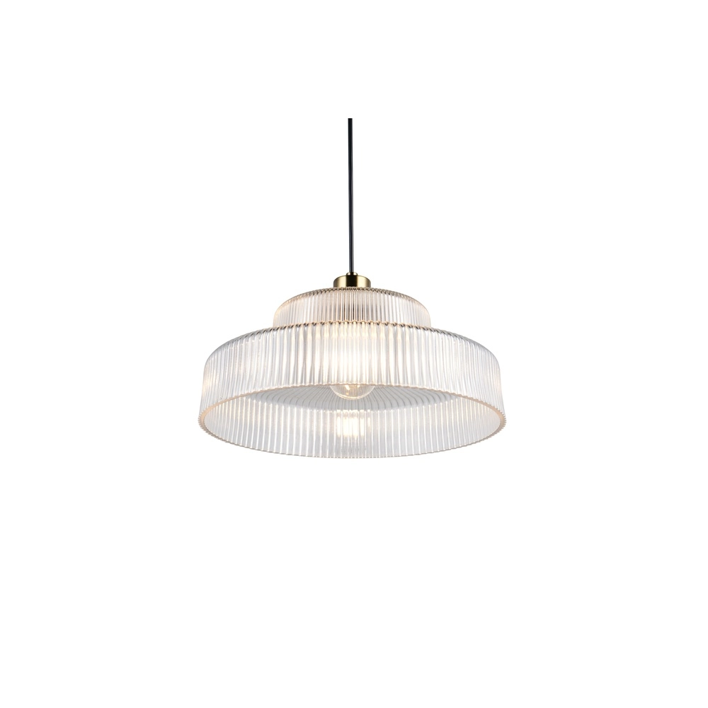 Lampe pendante classique Abella Verre transparent Trio 4017807677706