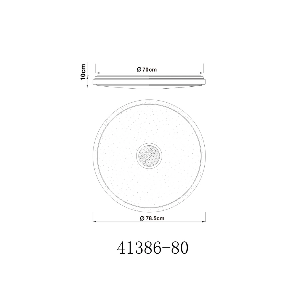Plaffoniere Connor design blanc Ø 78,5 cm Globo 9007371369324