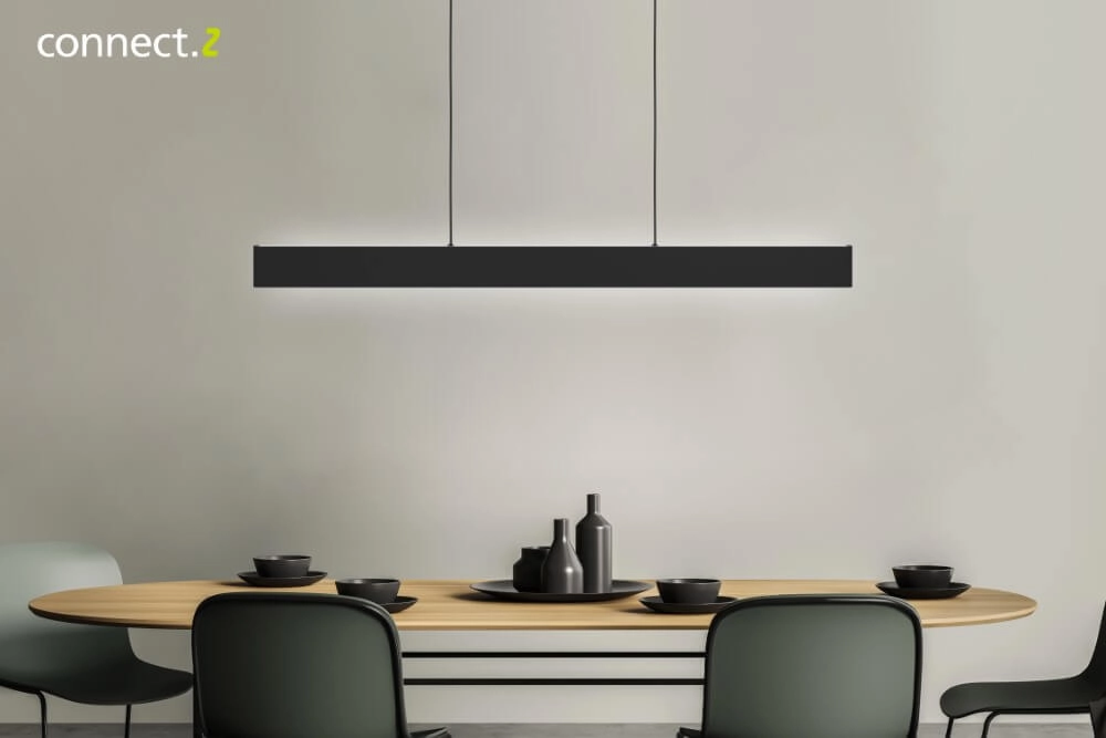 Lampe suspendue LED Zigbee Andreas-Z 117 cm - noir Eglo 9008606274475