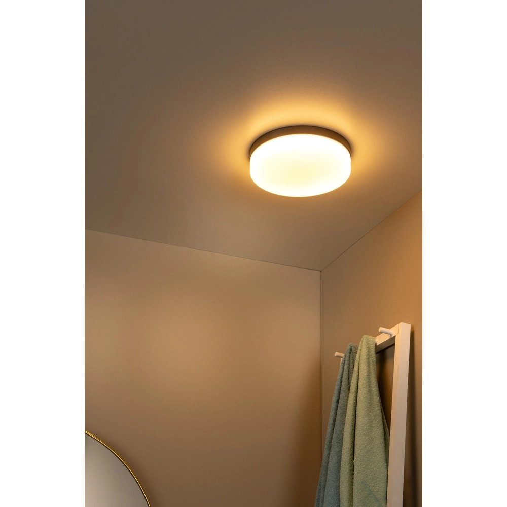 Éclairage de plafond Biskit Ø 23cm - IP44 noir Lucide 5411212792136