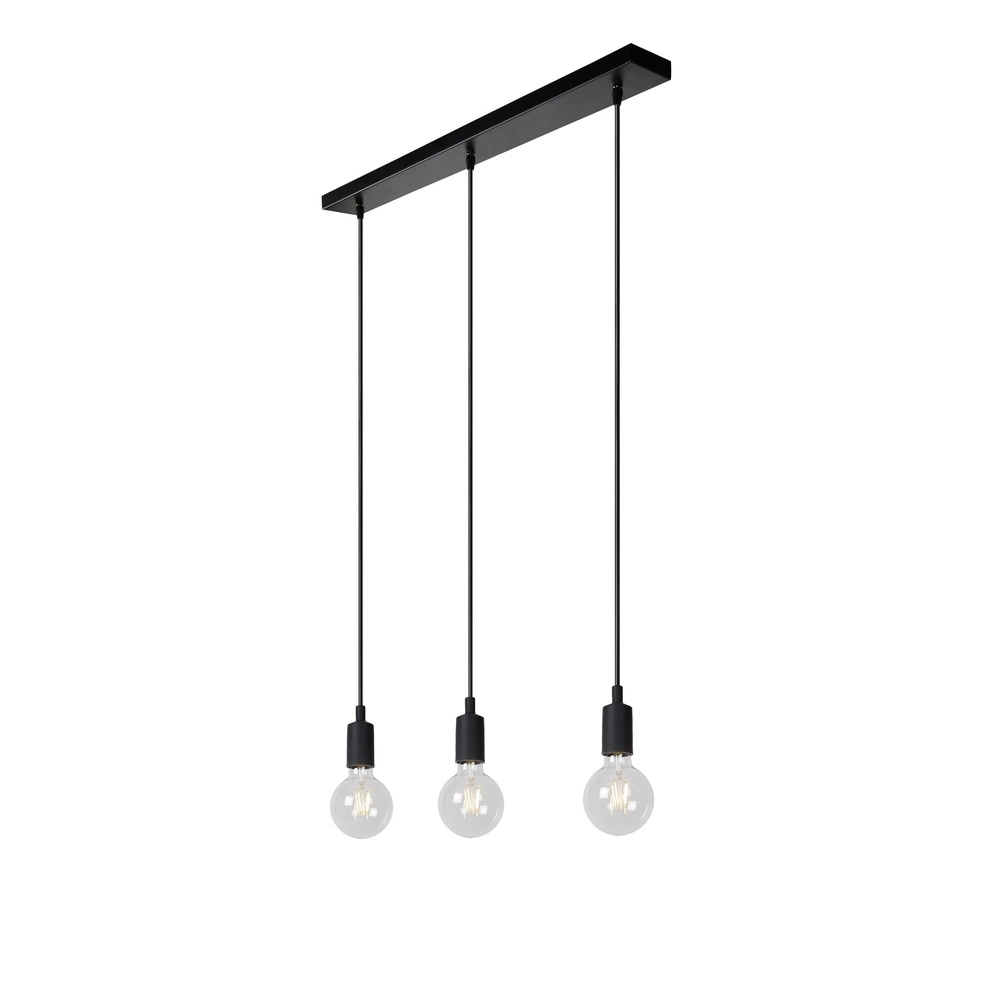 Lampe suspendue Fix Noir à 3 lumières Lucide 5411212082725