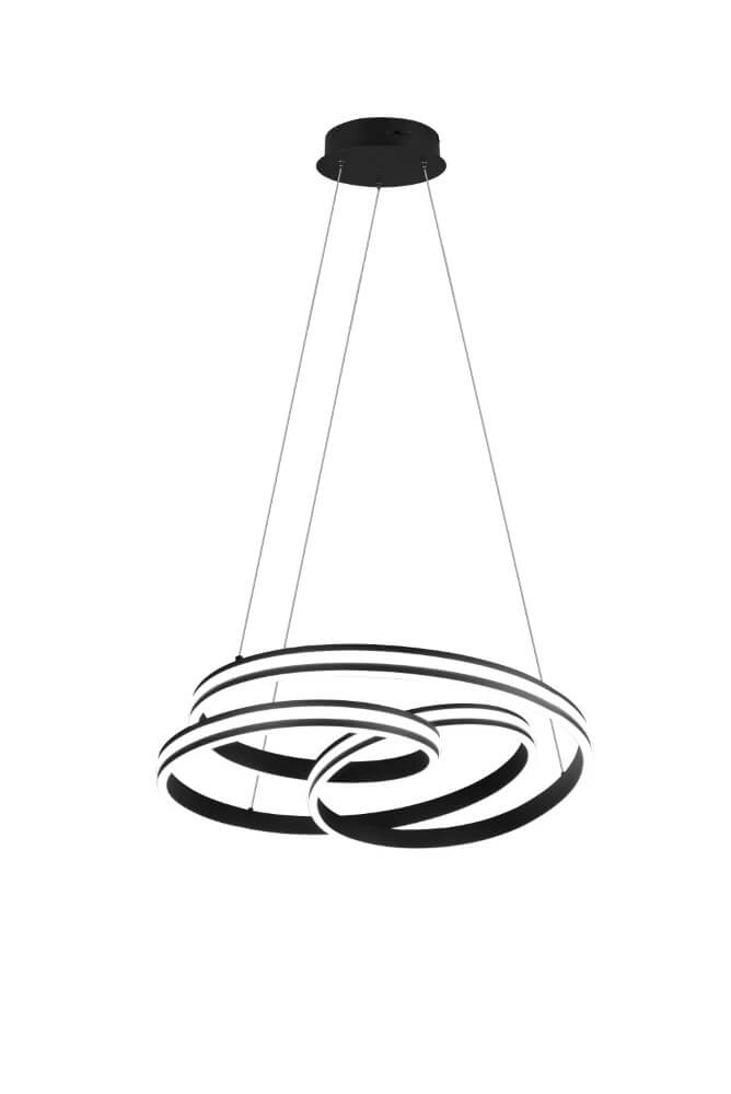 Lampe suspendue Nuria 60 cm noir