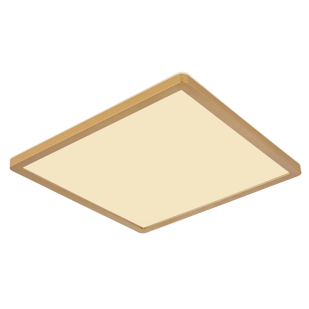 Éclairage de plafond Sapana Carré 42 cm d’or