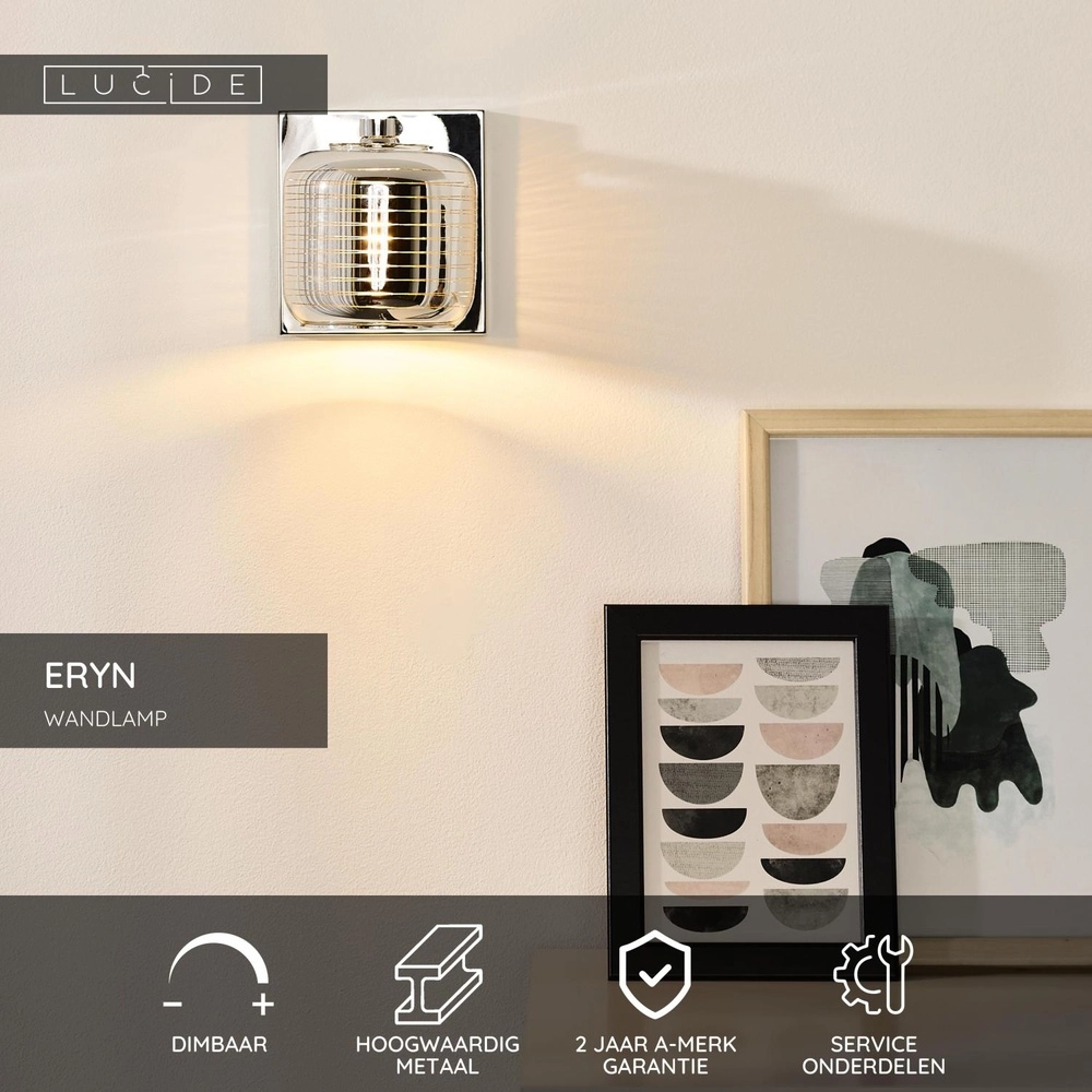 Lampe murale Eryn Chrome Lucide 5411212702296
