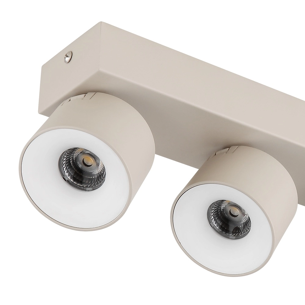 Spot de plafond 4 lumières Rae brun sable Globo 9007371569878