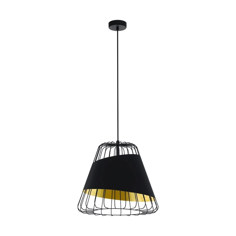 Lampe à suspension Austell 43cm noir avec or Eglo 9002759495091