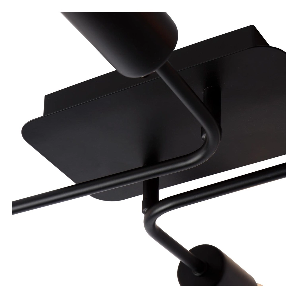Lampe de plafond Lester Noir à 4 lumières Lucide 5411212211026