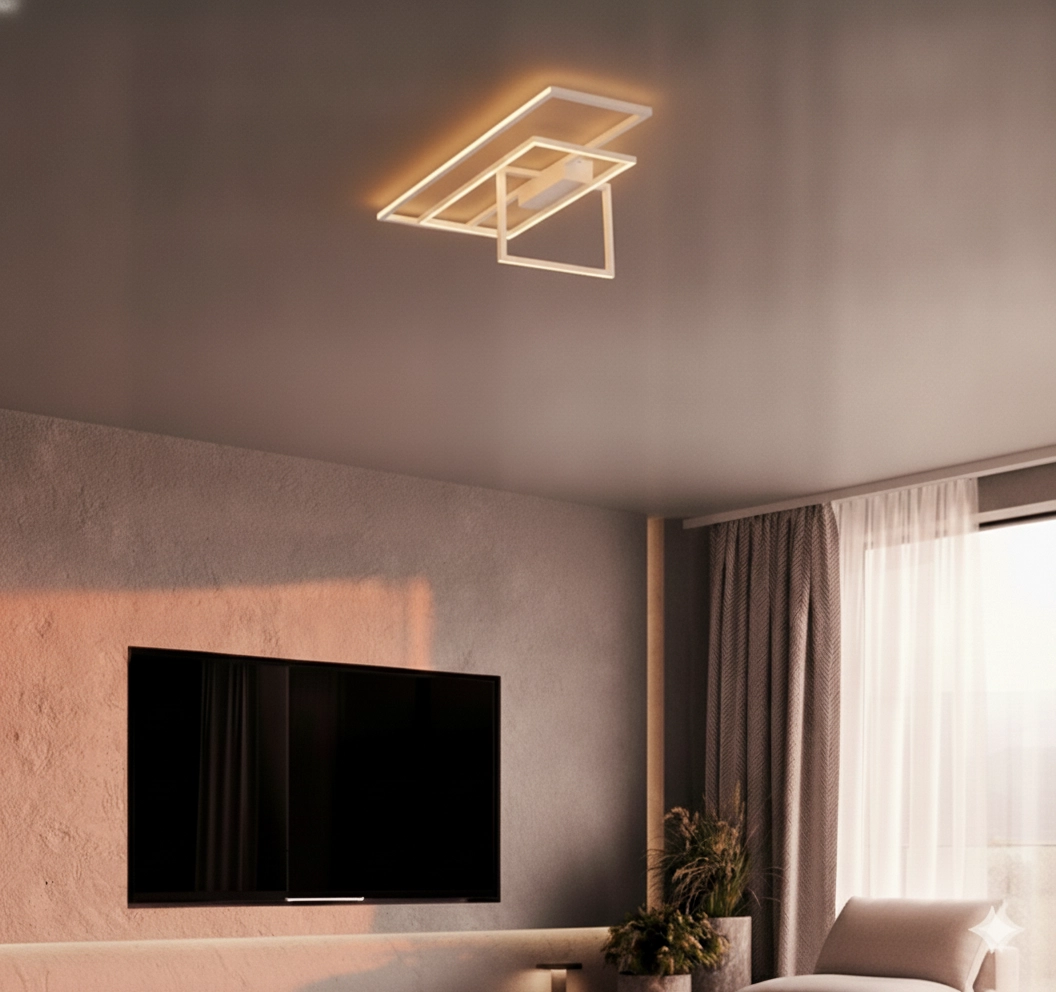 Plafonnier Clea blanc 92cm