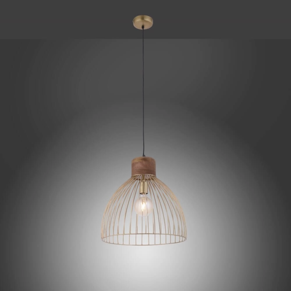 Lampe suspendue Alami laiton marron Just Light 4043689976125