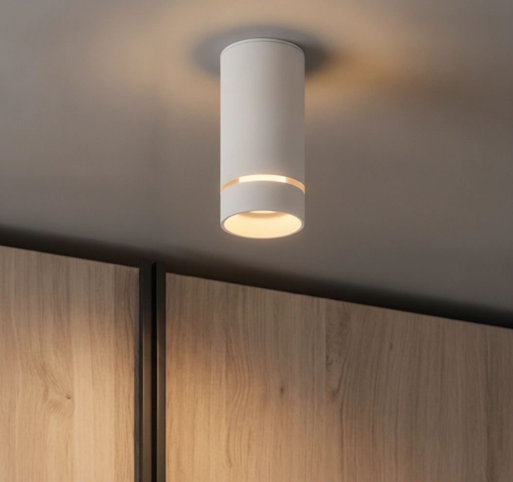 Spot de plafond design Esca blanc