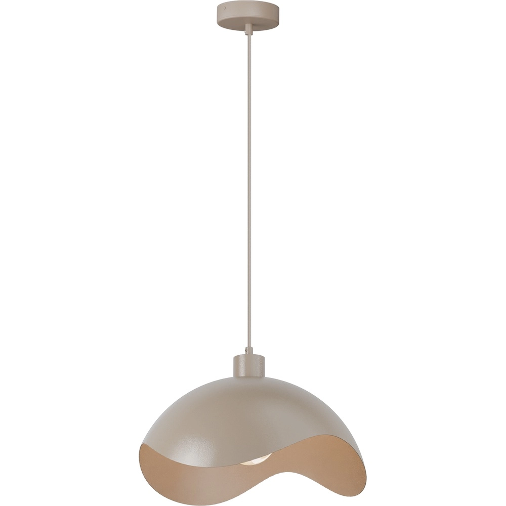 Lampe pendante de conception Volta Ø40cm - ondulé - sable