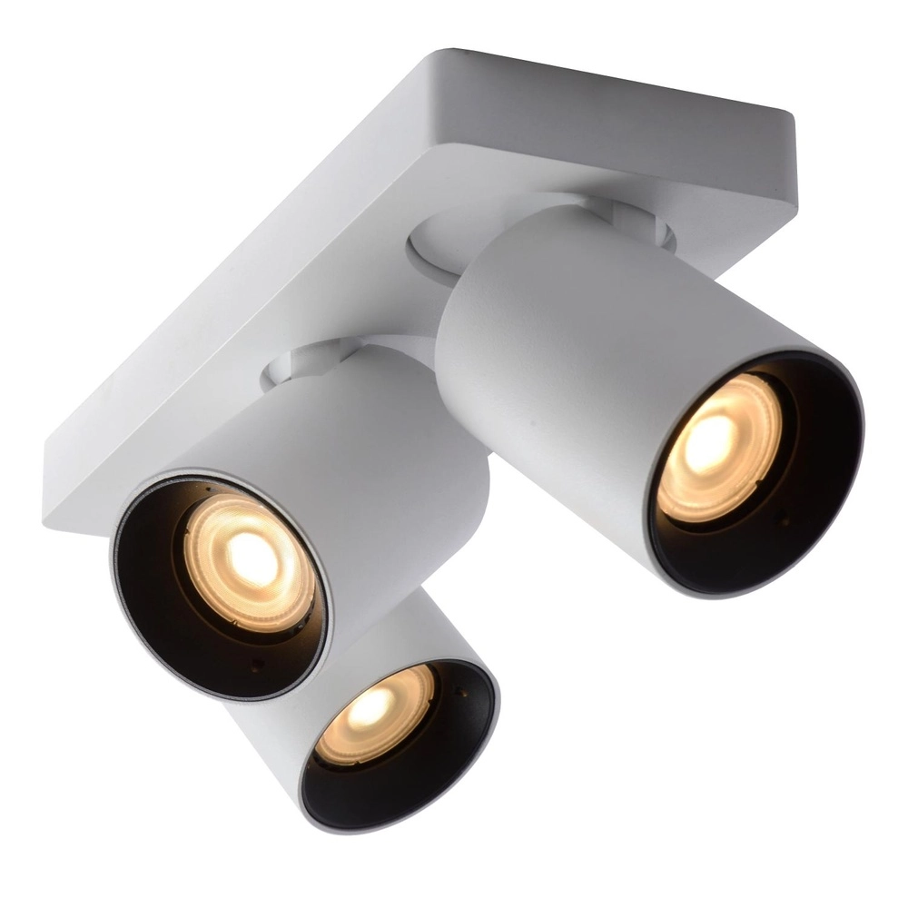 Projecteur de plafond Nigel Blanc à 3 lumières Lucide 5411212092588