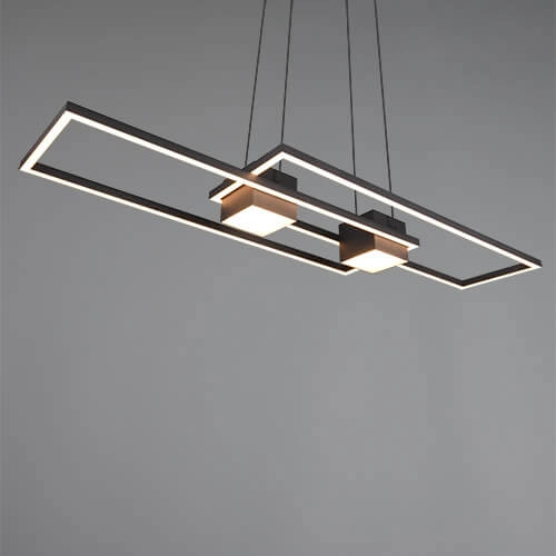 Lampe suspendue LED pour bureau Albany noir