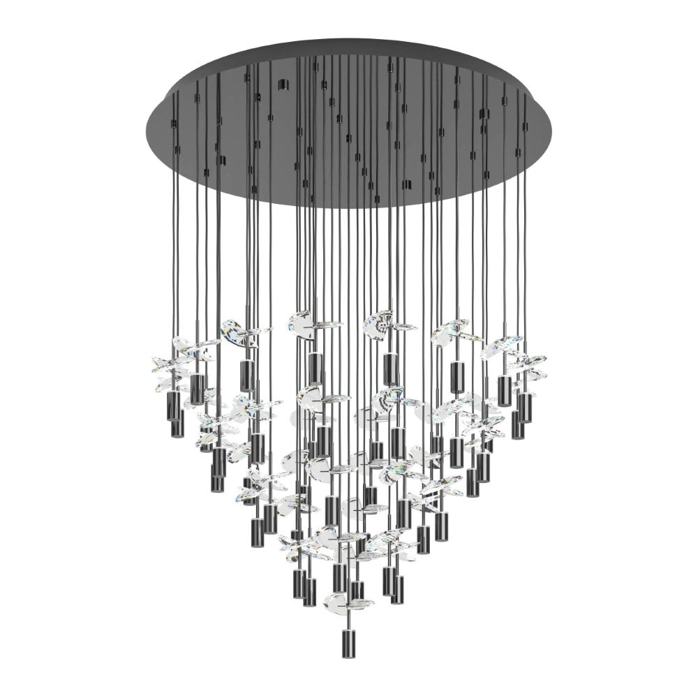 Unique pendant lamp Comareira grey 3-step CCT