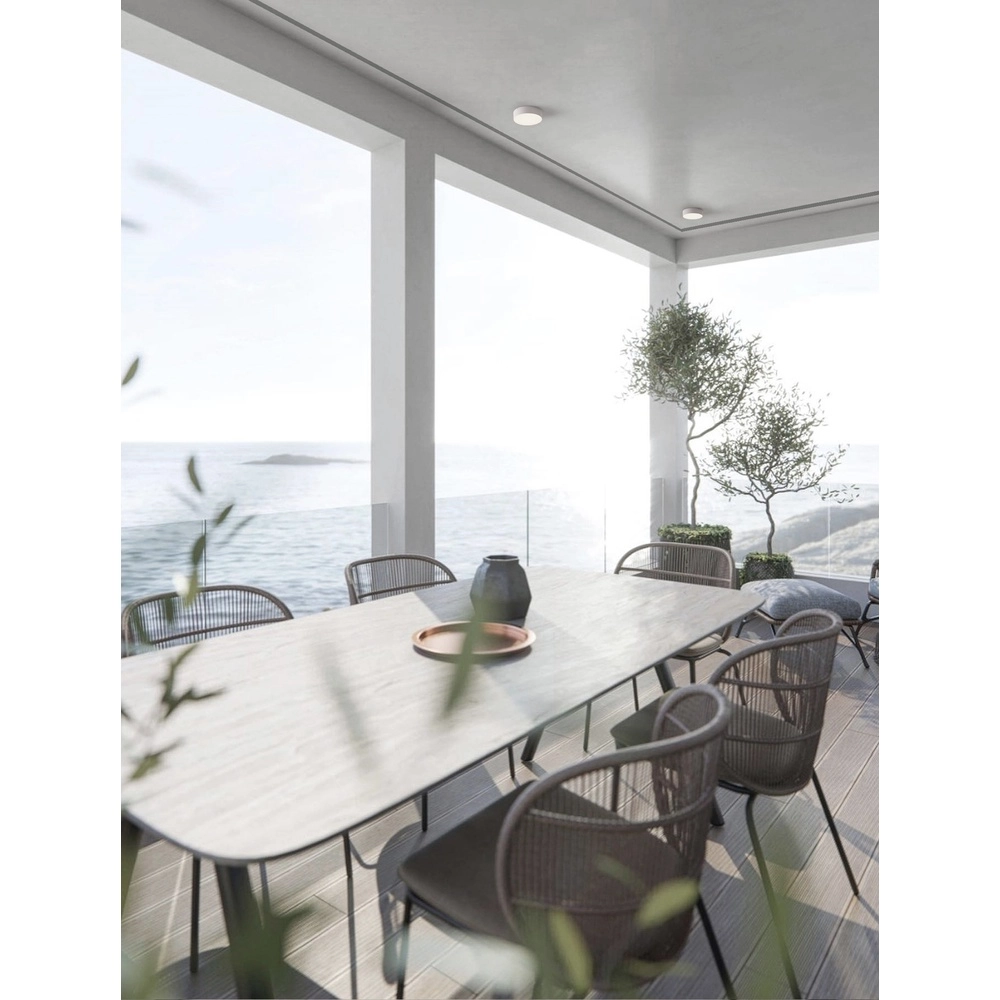 Plafonnier rond Judi Ø 21cm blanc Lyora 5212017453822