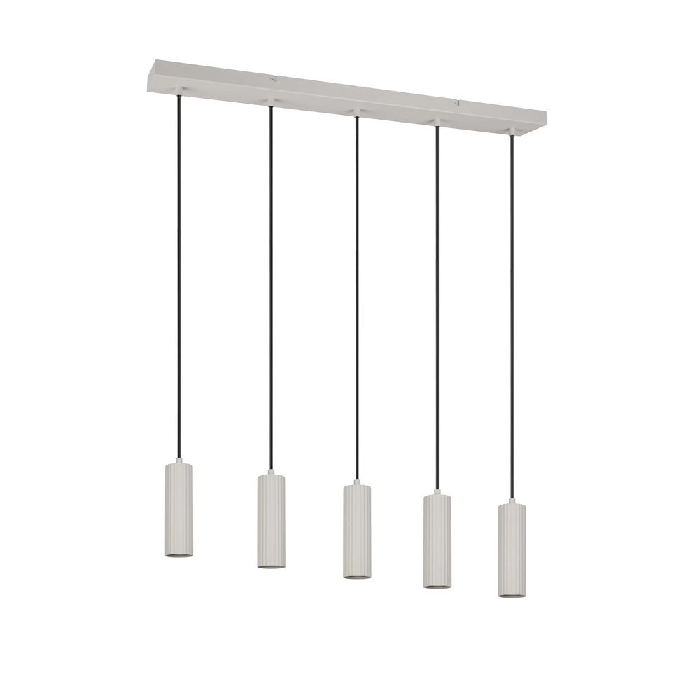 Suspension 5 lumières Soka gris Trio 4017807658552