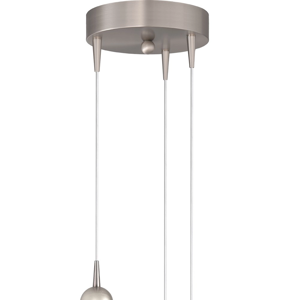 Lampe pendante à 3 lampes Talana nickel Ø 17cm DTW Masterlight 8718121353975