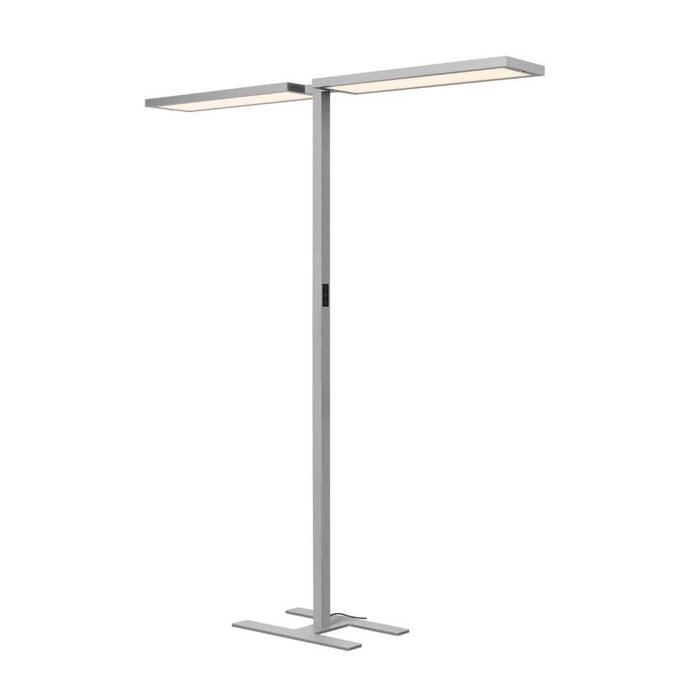 Lampadaire de bureau LED Worklight Pro gris - double SLV 4024163277952
