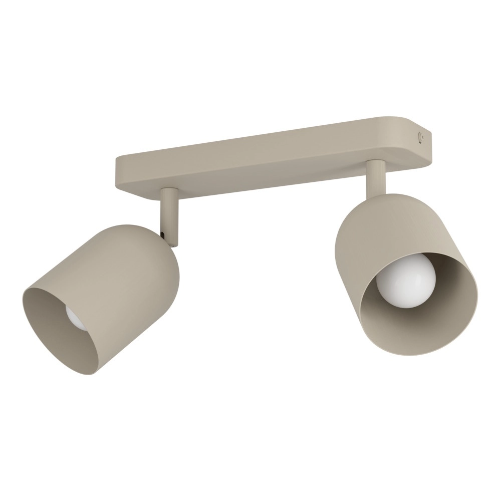 Spot de plafond design Tilston 2-brun sable clair