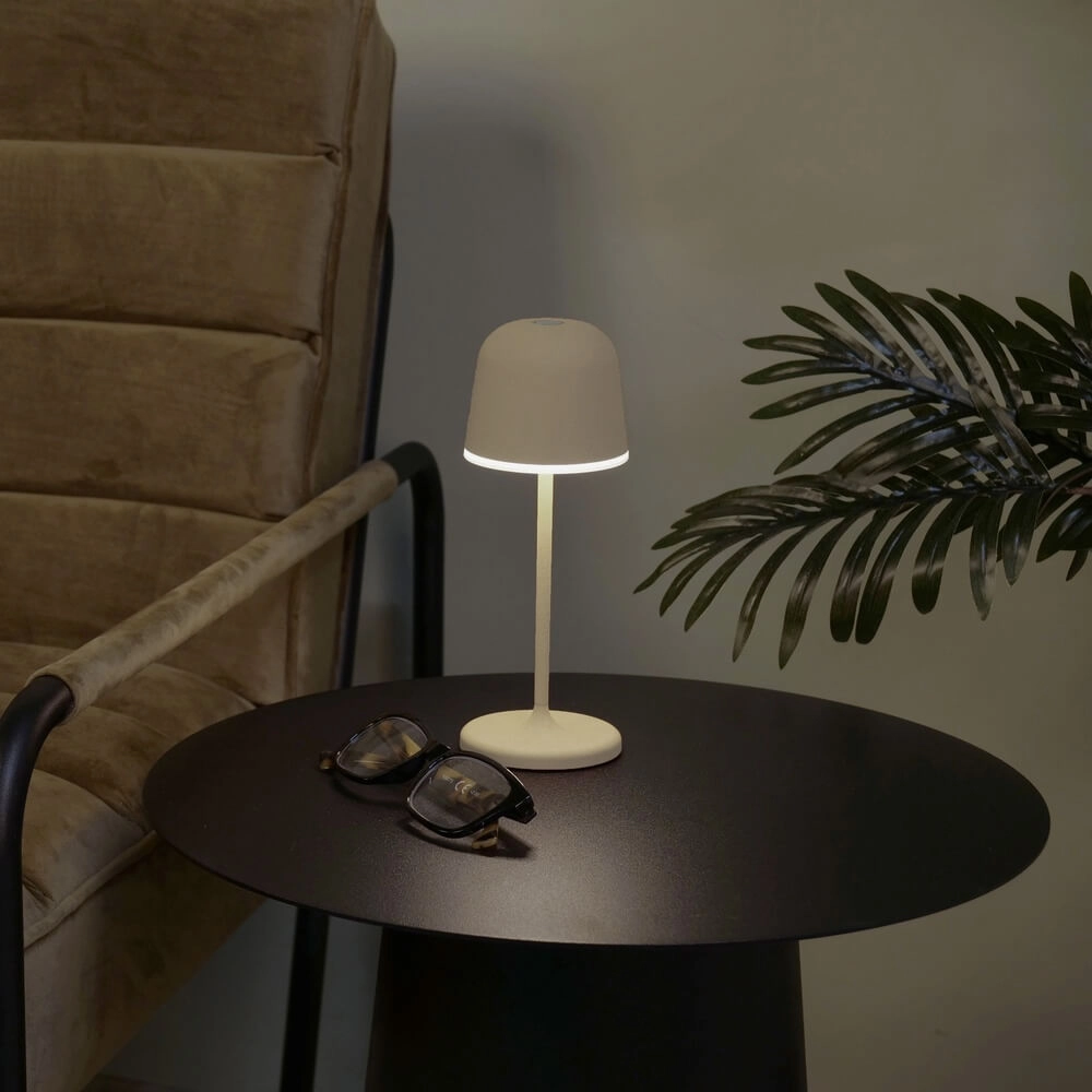 Lampe de table Mannera rechargeable brun sable Eglo 9008606355549