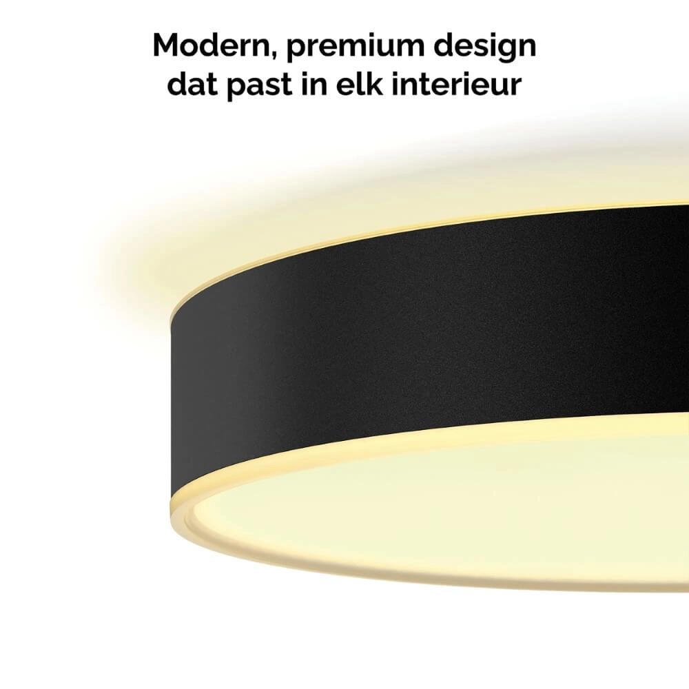Plafonnier Hue Enrave S - White Ambiance Ø 26,1 cm noir Philips 8718696176429