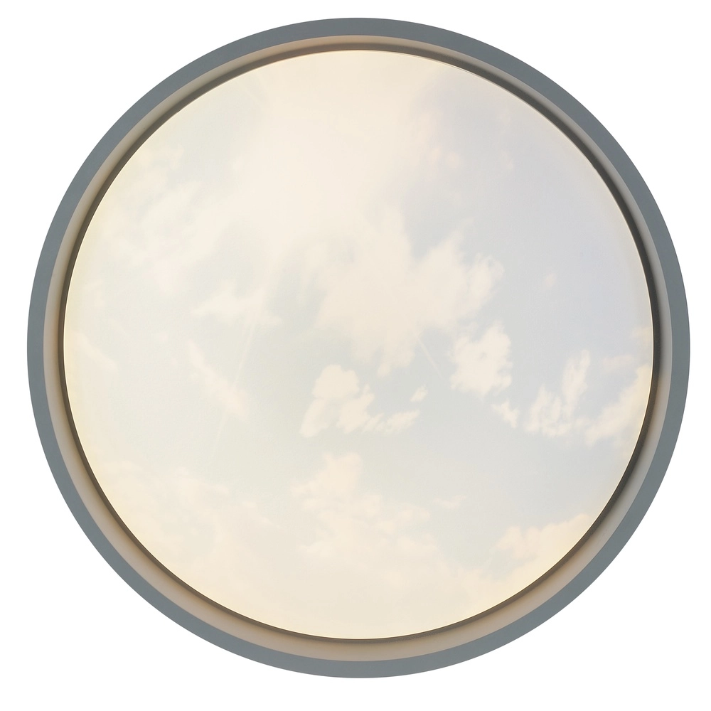 Éclairage de plafond Sky-Dream blanc avec gris Ø 39cm Brilliant 4004353473982