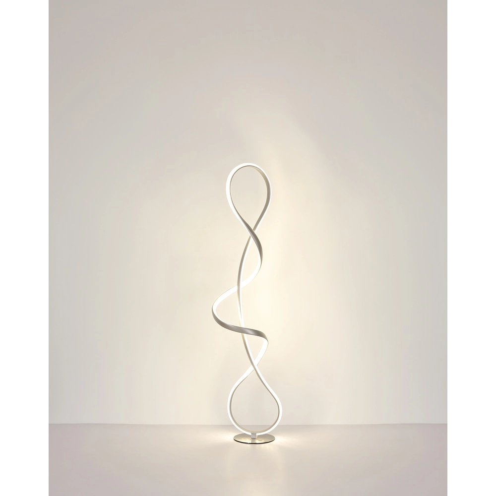Lampe de pied en nickel Swirl Modernité Globo 9007371509331
