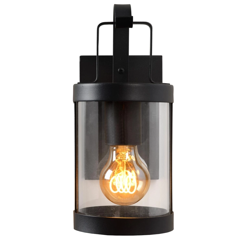 Lampe murale noire Lindelo IP23 Lucide 5411212290366