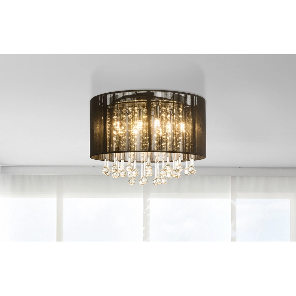 Lampe de plafond Bagana lustre avec teint noir Globo 9007371367252