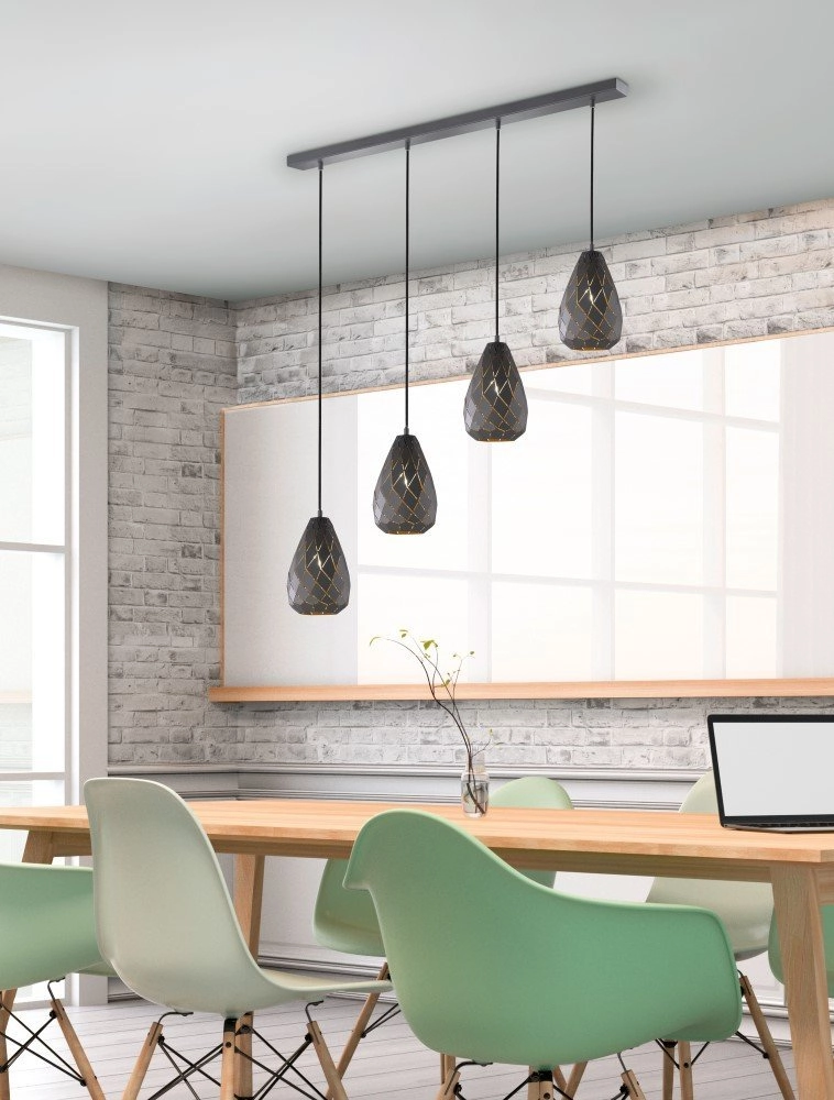Lampe suspendue salle à manger Onyx Trio 4017807390353