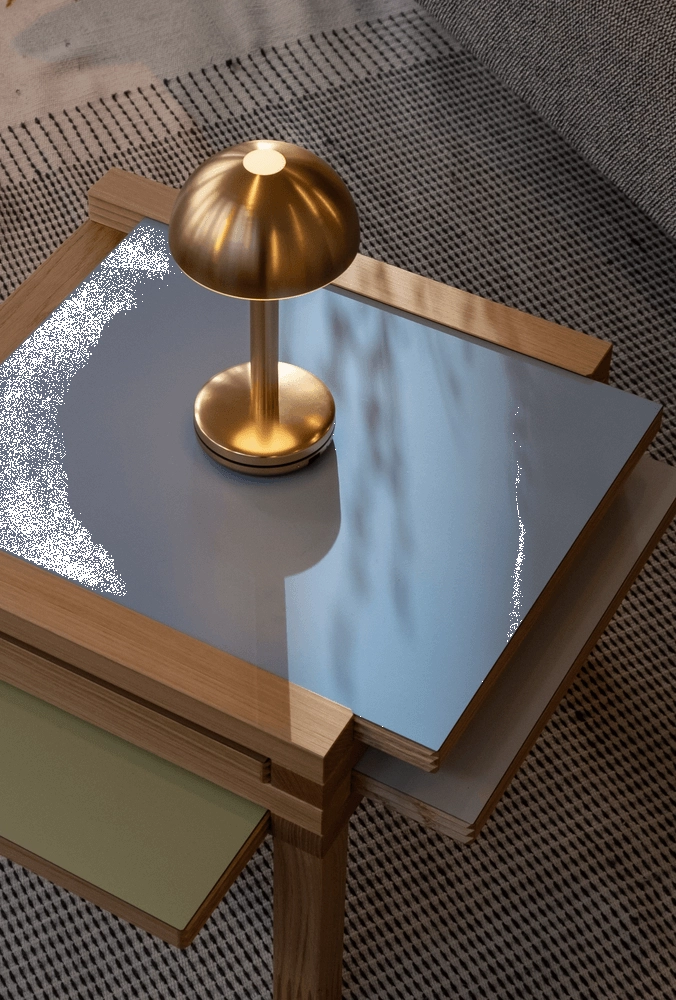 Lampe de table rechargeable Bug Gold Humble 7446023313339