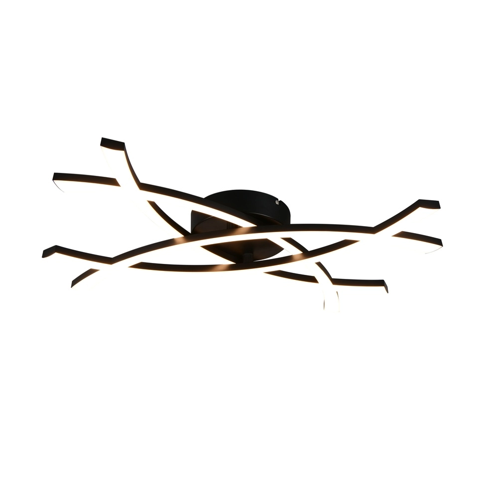 Plafonnier moderne Pollock 40cm noir Plafonnier moderne Pollock 40cm noir