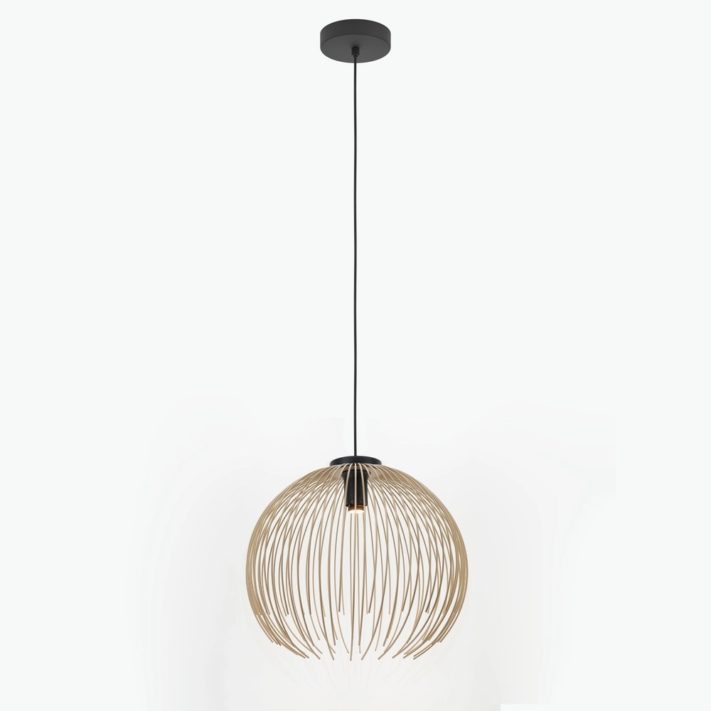 Lampe filaire Venezuela Ø 40cm - noir avec or