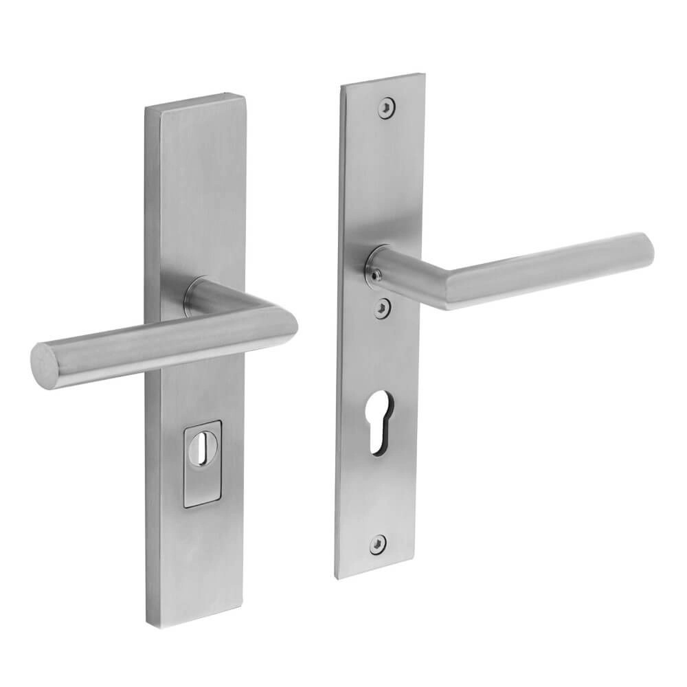 Quincaillerie de porte dérobée Aurano protection anti-traction PC 72mm acier inoxydable droit Quincaillerie de porte dérobée Aurano protection anti-traction PC 72mm acier inoxydable droit