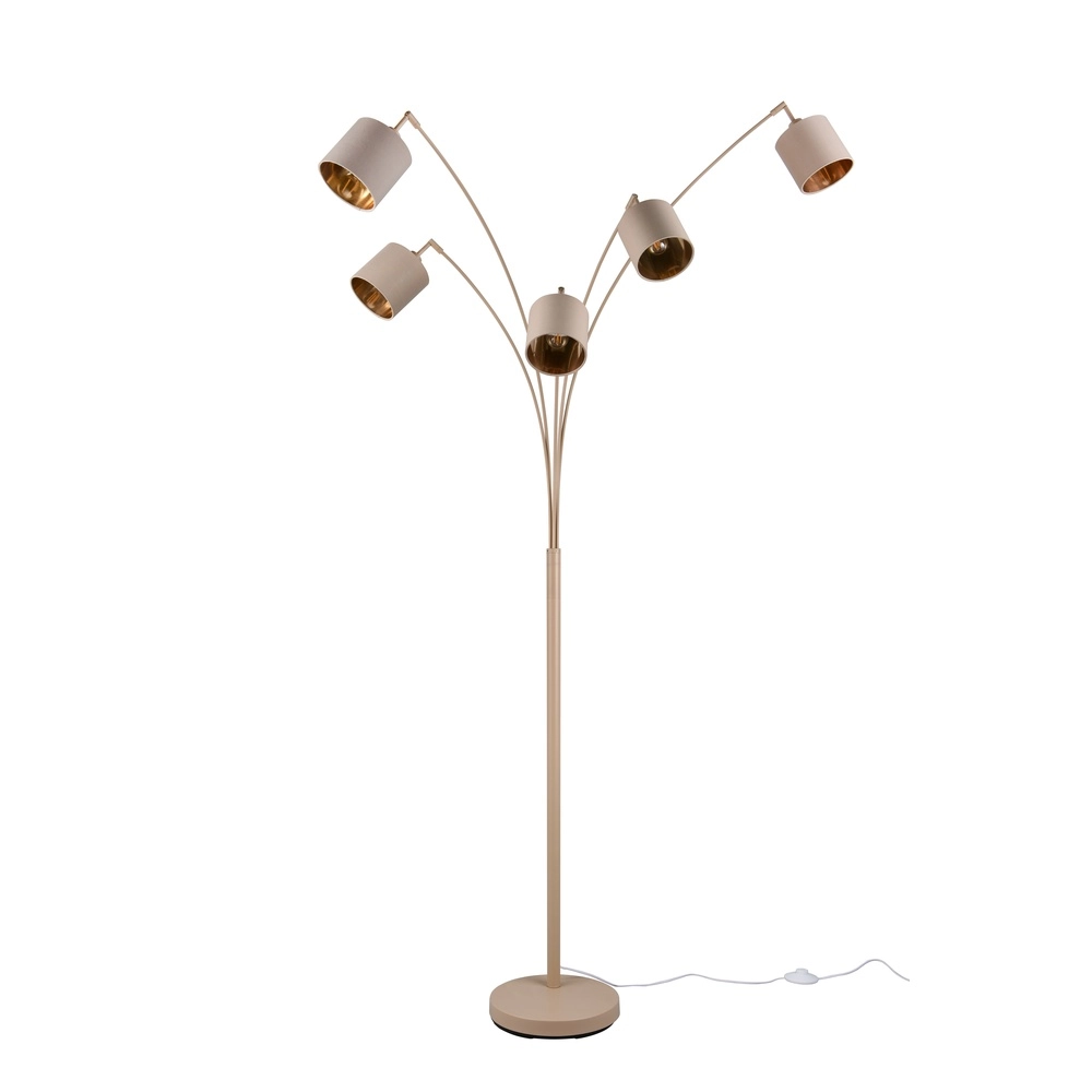 Lampe de pied Tommy Brun sable 5 clair Trio 4017807714210